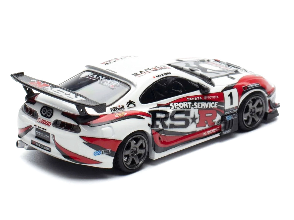 Toyota Supra (JZA80) RZ RHD (Right Hand Drive) #1 "Sport Service RSR" White with Graphics "Malaysia Exclusive" 1/64 Diecast Model Car by Ignition Model LuxuryLifeWay Online Store