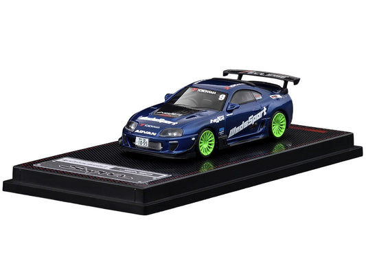 Toyota Supra (JZA80) RZ RHD (Right Hand Drive) #9 "WedsSport" Blue Metallic with Graphics 1/64 Diecast Model Car by Ignition Model LuxuryLifeWay Online Store