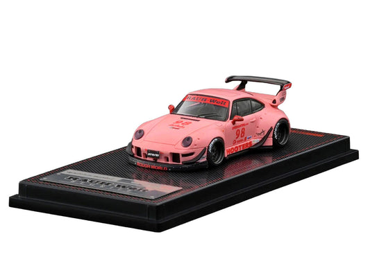 RWB 993 #98 "Hooters" Matt Pink 1/64 Diecast Model Car by Ignition Model LuxuryLifeWay Online Store