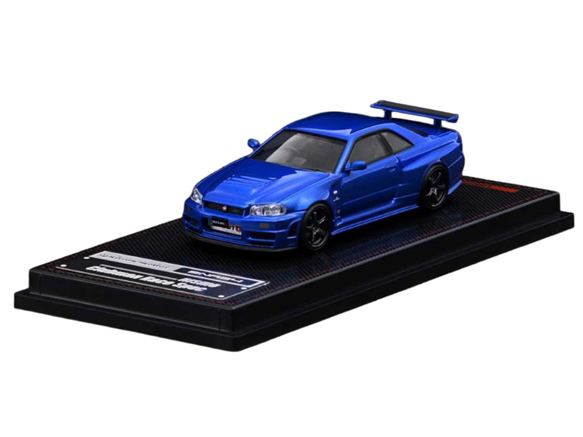 Nissan Skyline GT-R (BNR34) Nismo RHD (Right Hand Drive) Blue Metallic 1/64 Diecast Model Car by Ignition Model LuxuryLifeWay Online Store