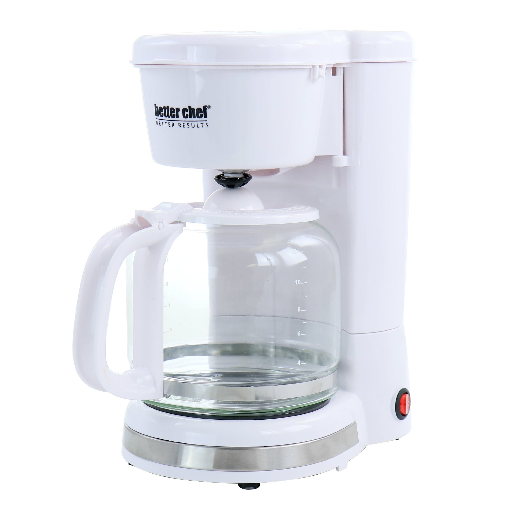 Better Chef 12 Cup 900 Watt Coffee Maker in White LuxuryLifeWay Online Store