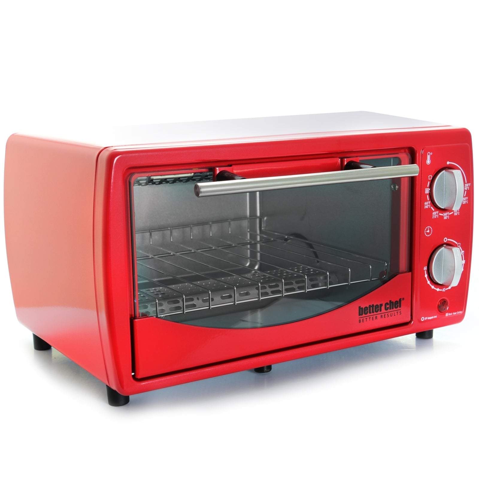 Better Chef 9 Liter Toaster Oven Broiler Red LuxuryLifeWay Online Store