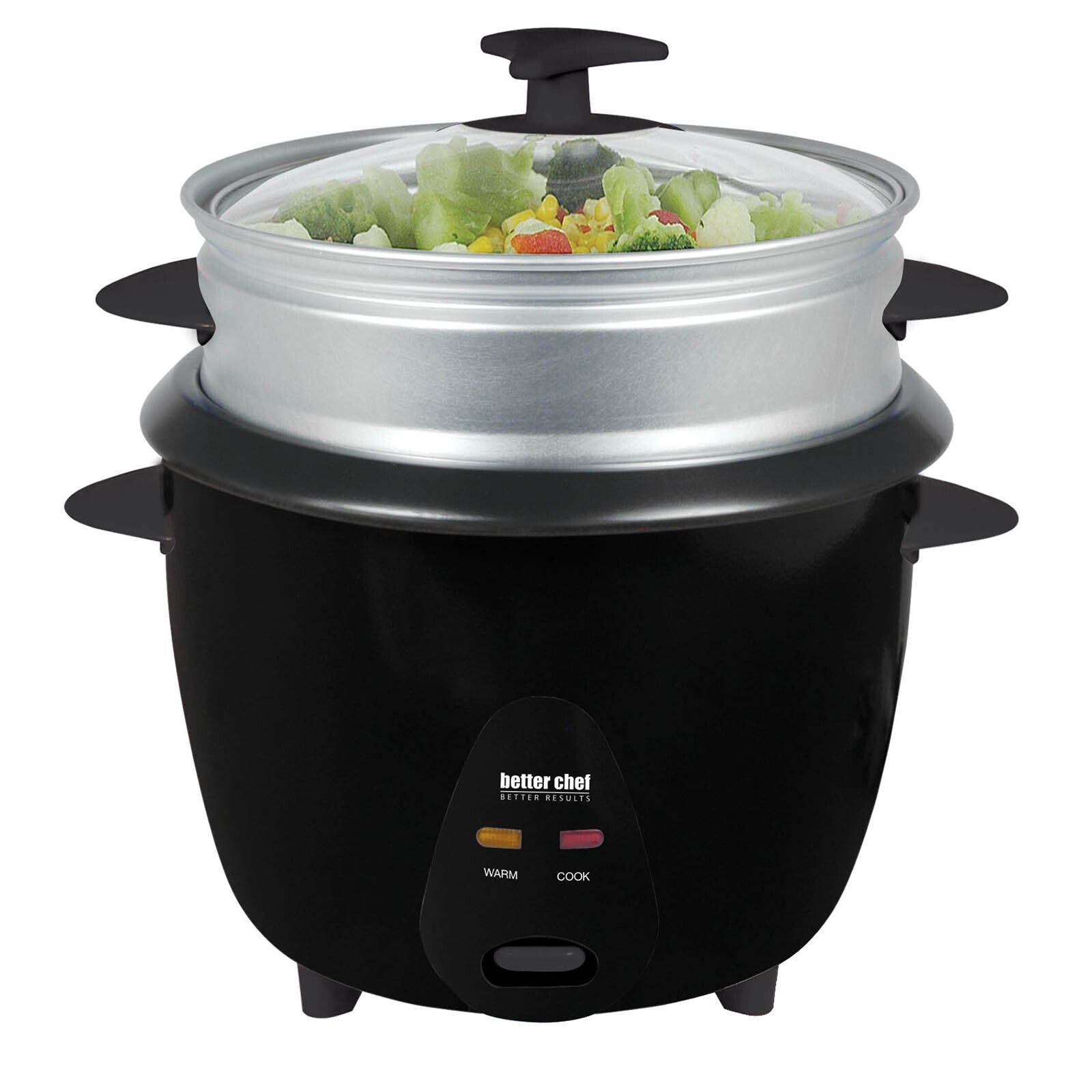 Better Chef 5 Cup Rice Cooker with Food Steamer Attachment LuxuryLifeWay Online Store