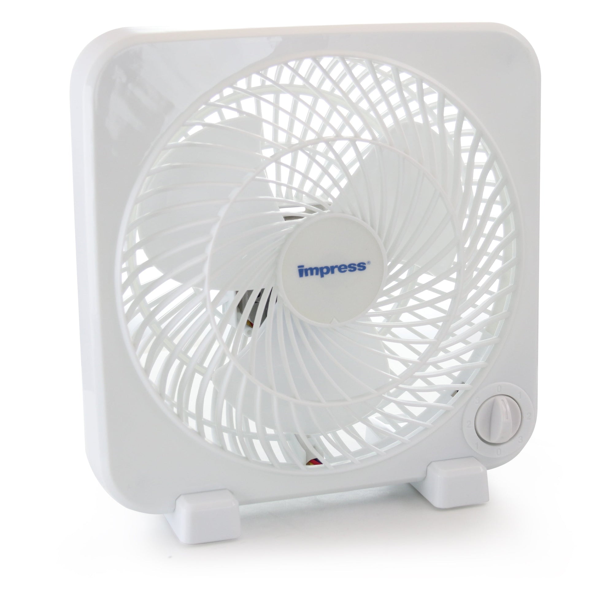 Impress 9 Inch Box Fan White LuxuryLifeWay Online Store