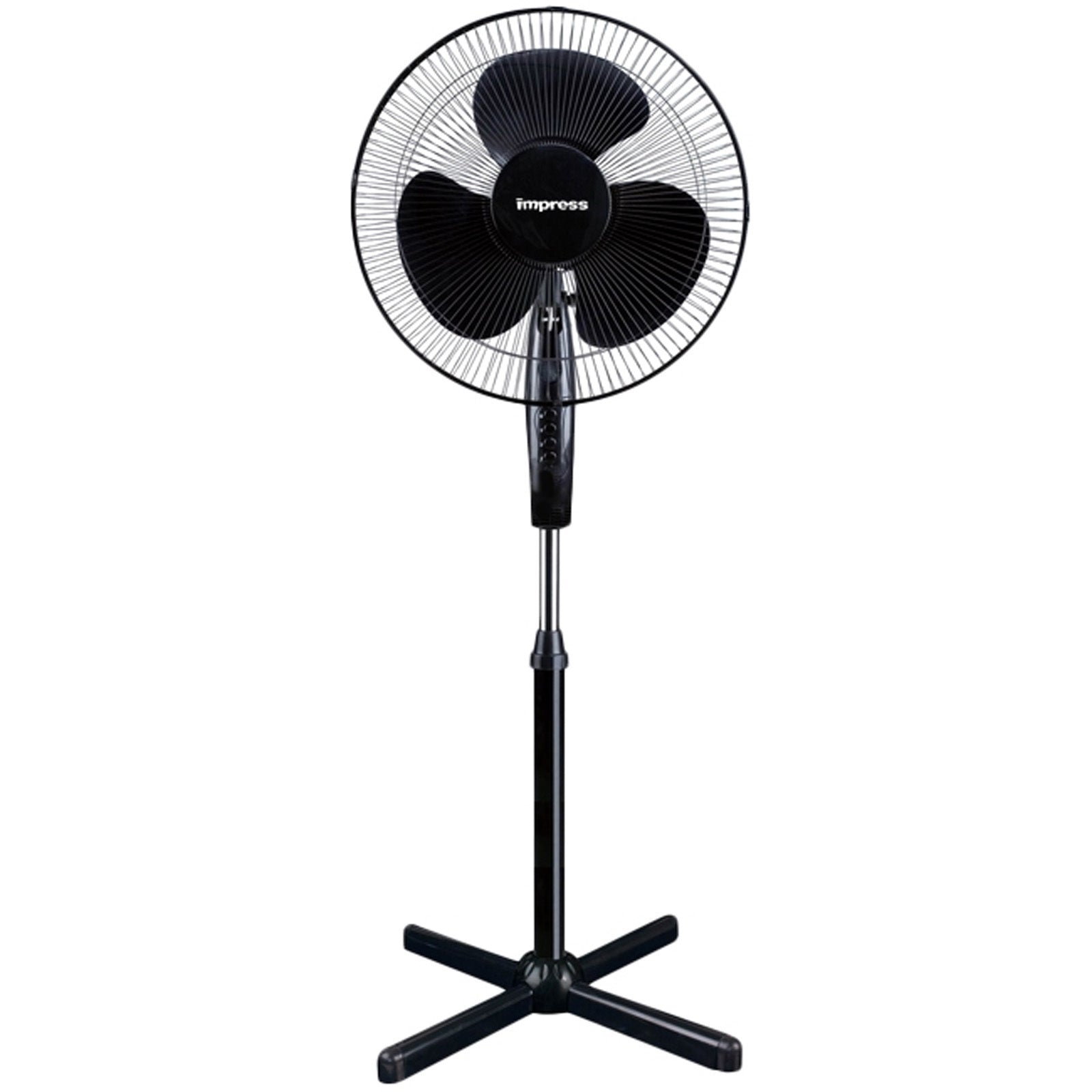 Impress 16" Oscillating Stand Fan (black) IM-725B LuxuryLifeWay Online Store