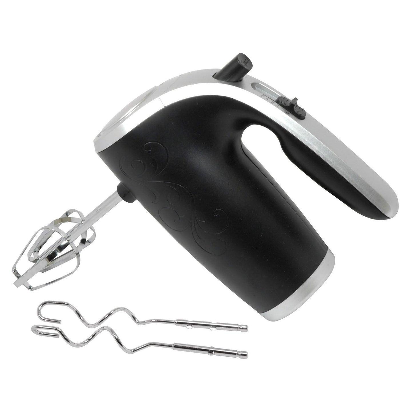 5-Speed 150-Watt Hand Mixer Black w/ Silver Accents LuxuryLifeWay Online Store