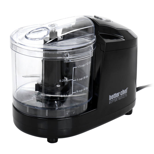 Better Chef 1.5 Cup Safety Lock Compact Chopper in Black LuxuryLifeWay Online Store