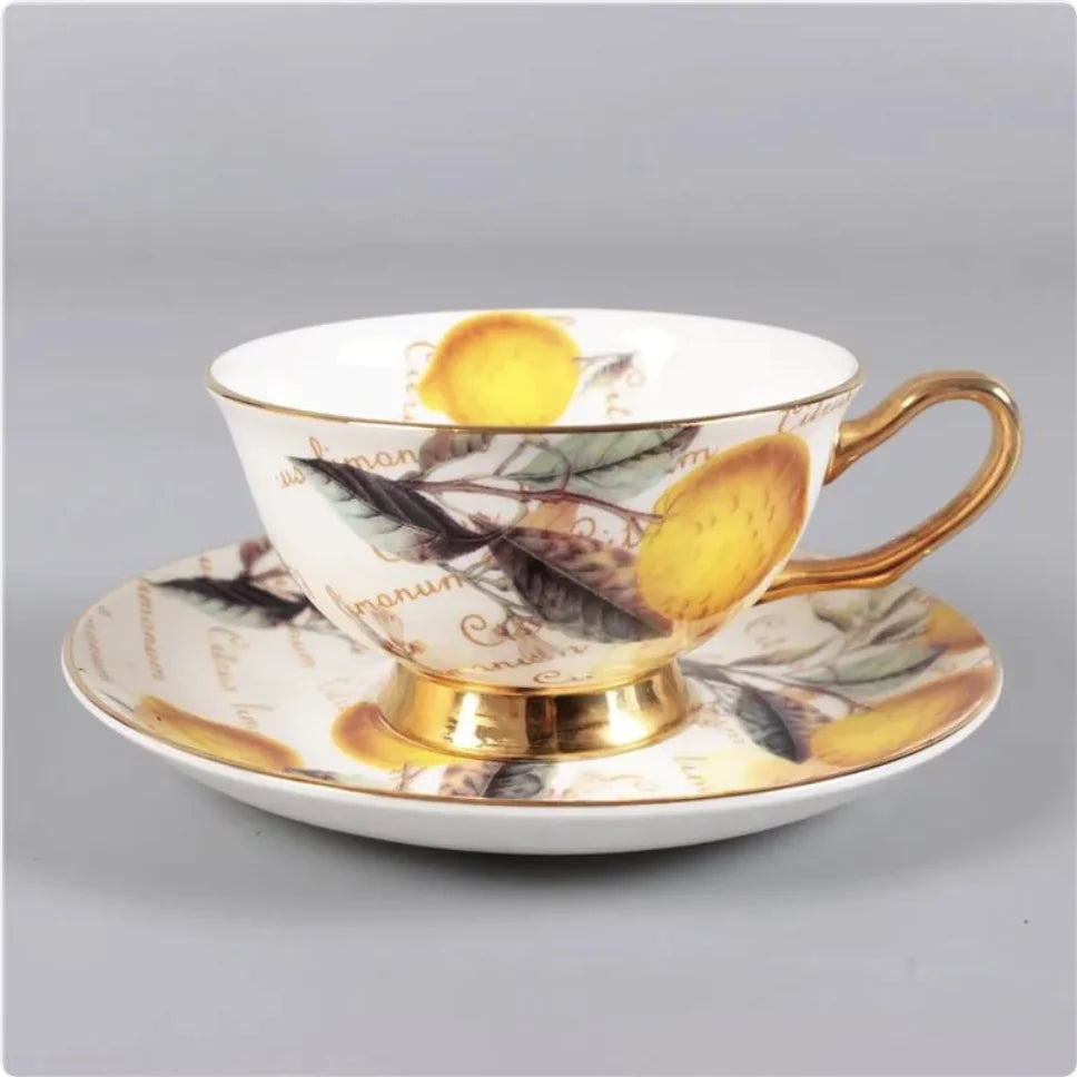 Elegant Bone China Tea & Coffee Cup with Saucer