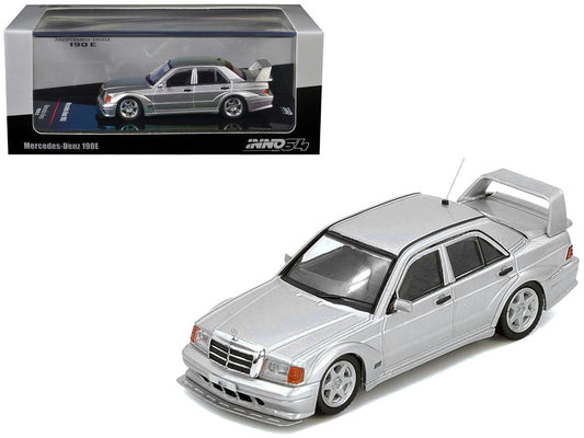 Mercedes-Benz 190E 2.5-16 Evolution II Silver Metallic 1/64 Diecast Model Car by Inno Models LuxuryLifeWay Online Store