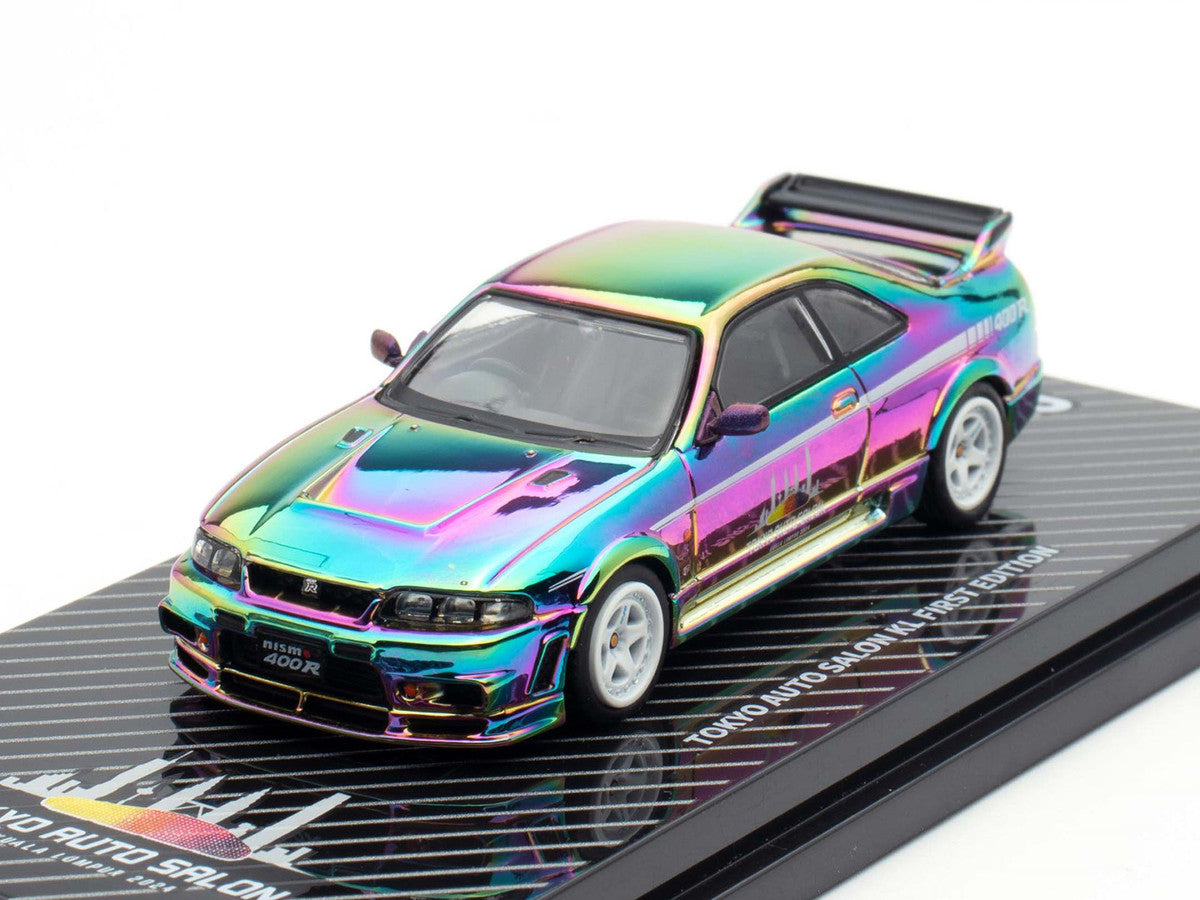Nissan Skyline GT-R (R33) Nismo 400R RHD (Right Hand Drive) Chameleon "Tokyo Auto Salon Kuala Lumpur First Edition" 1/64 Diecast Model Car by Inno Models LuxuryLifeWay Online Store