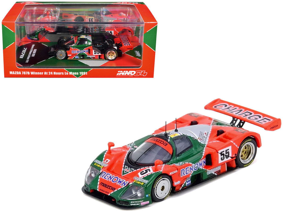 Mazda 787B #55 Johnny Herbert - Volker Weidler - Bertrand Gachot "Mazdaspeed" Winner "24 Hours of Le Mans" (1991) 1/64 Diecast Model Car by Inno Models LuxuryLifeWay Online Store