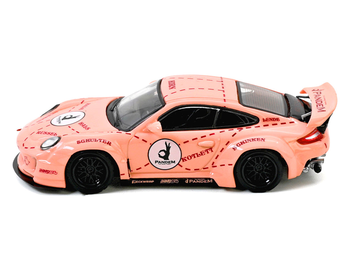 Pandem 997 "Pink Pig" Pink with Graphics 1/64 Diecast Model Car by Inno Models LuxuryLifeWay Online Store