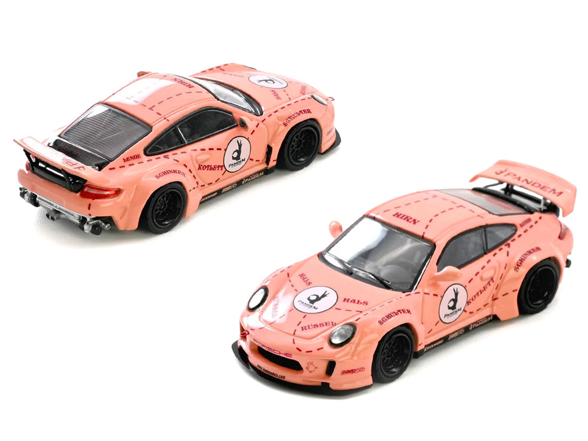 Pandem 997 "Pink Pig" Pink with Graphics 1/64 Diecast Model Car by Inno Models LuxuryLifeWay Online Store
