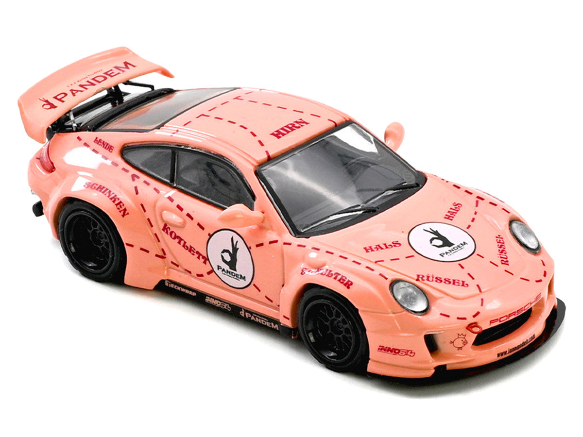 Pandem 997 "Pink Pig" Pink with Graphics 1/64 Diecast Model Car by Inno Models LuxuryLifeWay Online Store