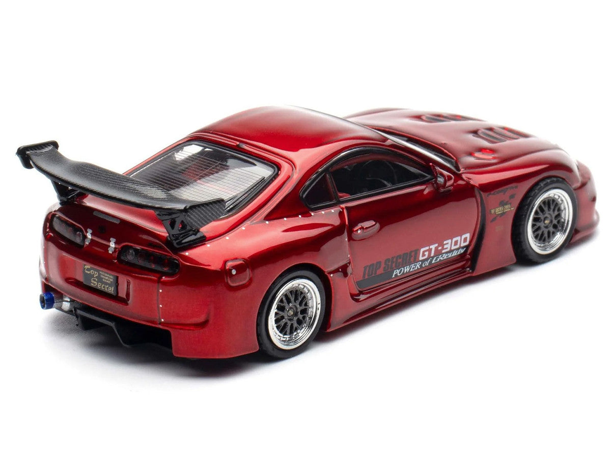 Toyota Supra (A80) "Top Secret" GT300 RHD (Right Hand Drive) Red Metallic 1/64 Diecast Model Car by Inno Models LuxuryLifeWay Online Store