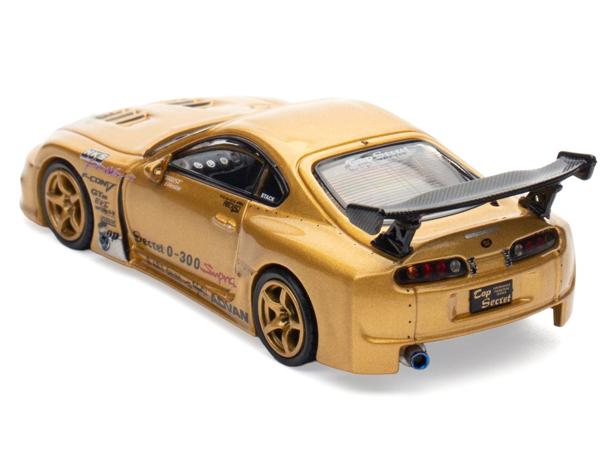 Toyota Supra (A80) "Top Secret" GT300 RHD (Right Hand Drive) Gold Metallic "Tokyo Auto Salon 2025 Event Exclusive" 1/64 Diecast Model Car by Inno Models LuxuryLifeWay Online Store