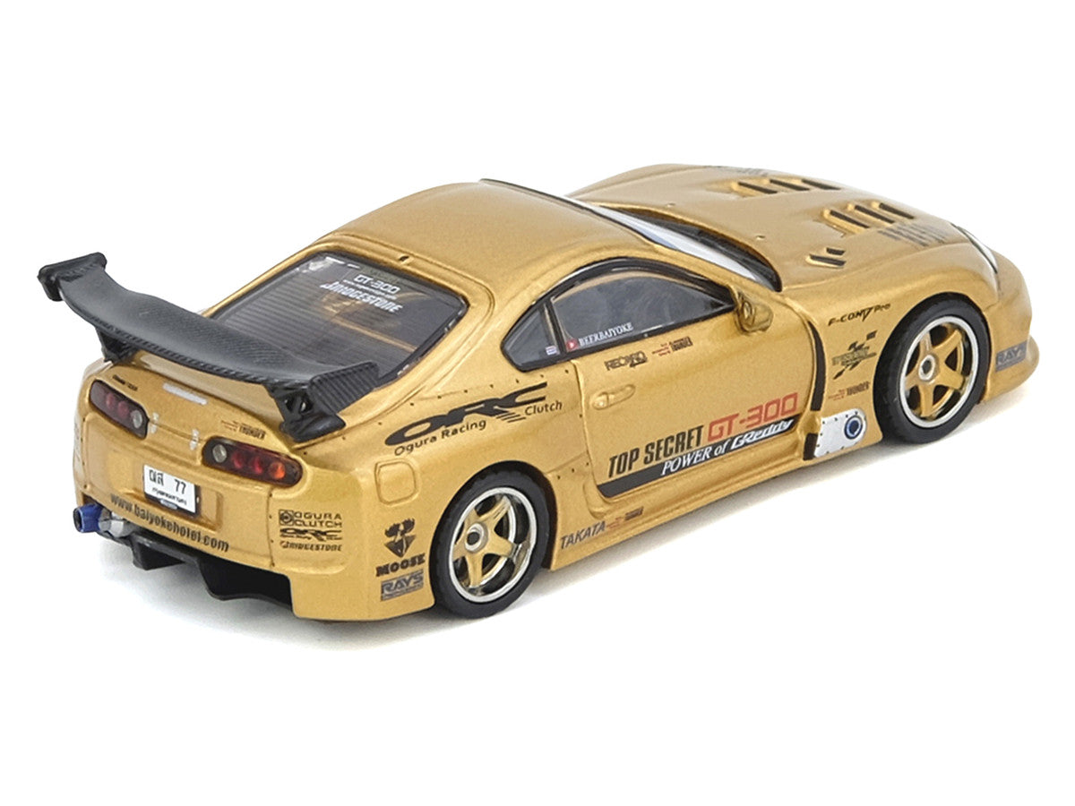 Toyota Supra (A80) "Top Secret Thailand" GT300 RHD (Right Hand Drive) Gold Metallic "Tokyo Auto Salon Kuala Lumpur 2025 Event Exclusive" 1/64 Diecast Model Car by Inno Models LuxuryLifeWay Online Store