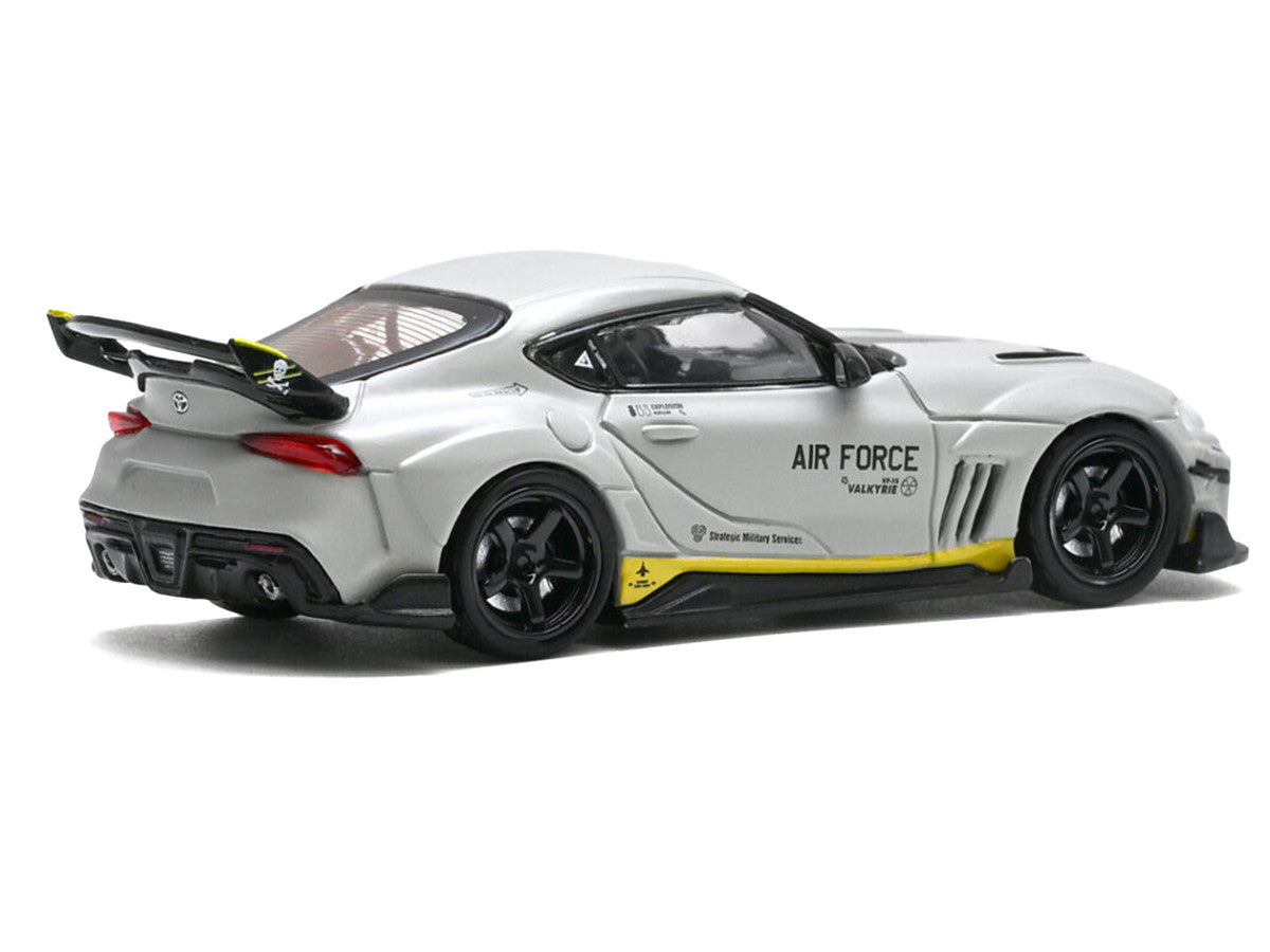Toyota Supra (A90) WBK DarwinPro "Air Force" Matt Gray with Carbon Accents 1/64 Diecast Model Car by Inno Models LuxuryLifeWay Online Store