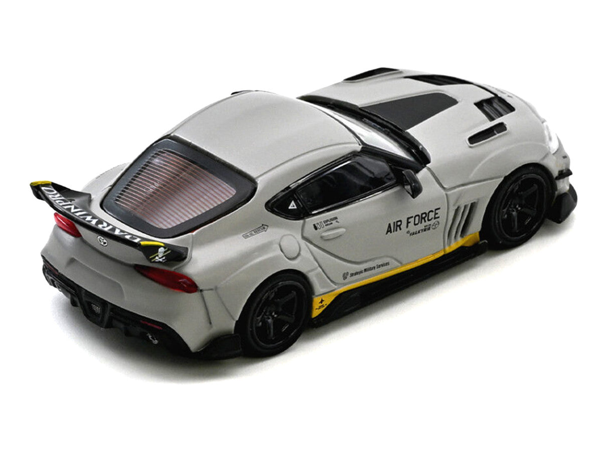Toyota Supra (A90) WBK DarwinPro "Air Force" Matt Gray with Carbon Accents 1/64 Diecast Model Car by Inno Models LuxuryLifeWay Online Store