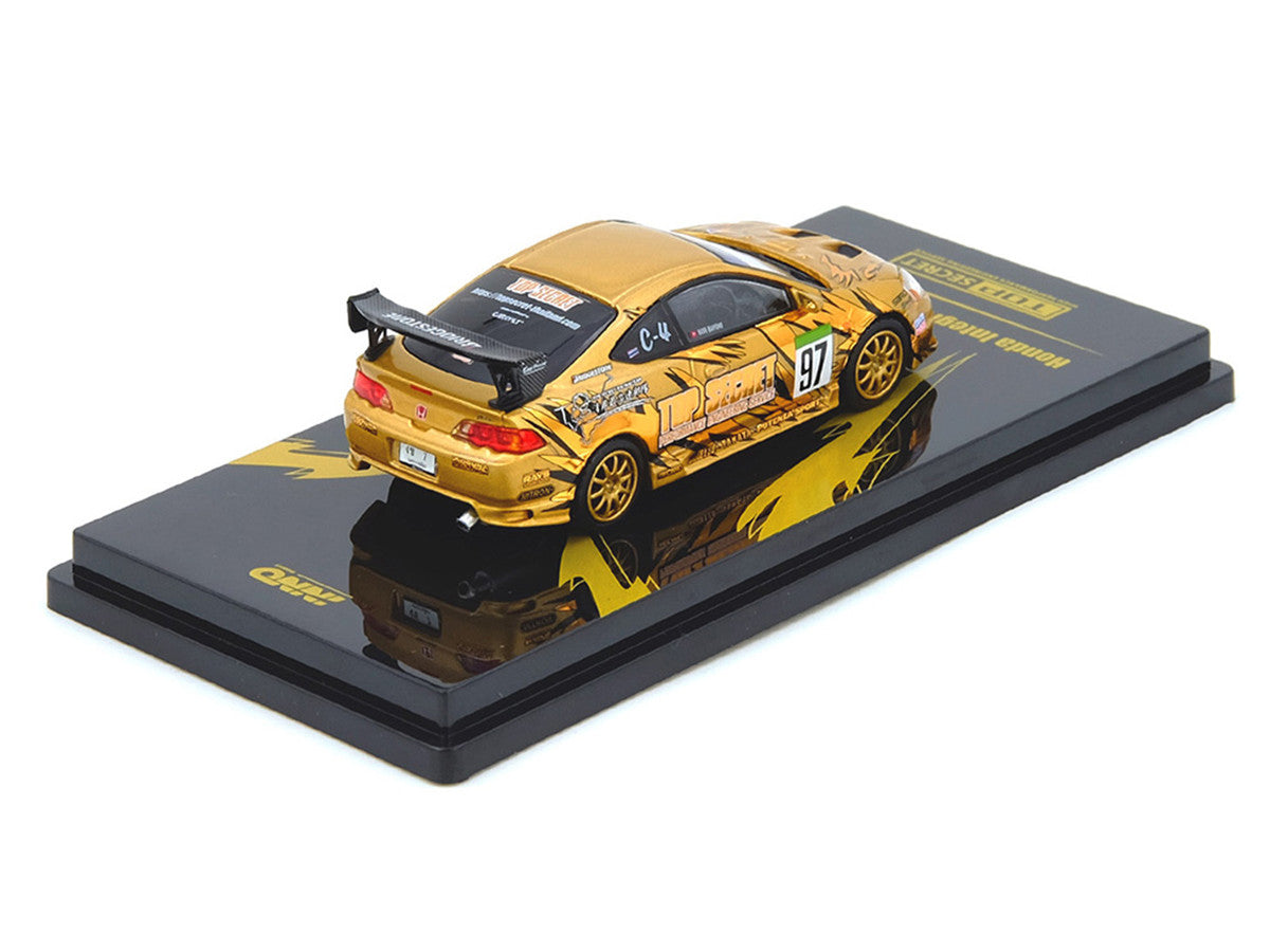 Honda Integra Type R (DC5) RHD (Right Hand Drive) #97 "Top Secret Thailand" Gold Metallic with Graphics "Honda Fest Thailand 2025"1/64 Diecast Model Car by Inno Models LuxuryLifeWay Online Store