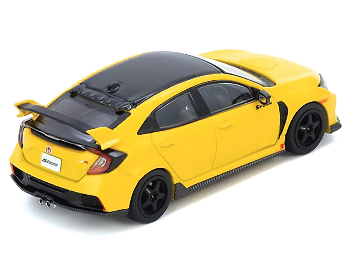 Honda Civic Type R (FK8) RHD (Right Hand Drive) Yellow with Black Top 1/64 Diecast Model Car by Inno Models LuxuryLifeWay Online Store