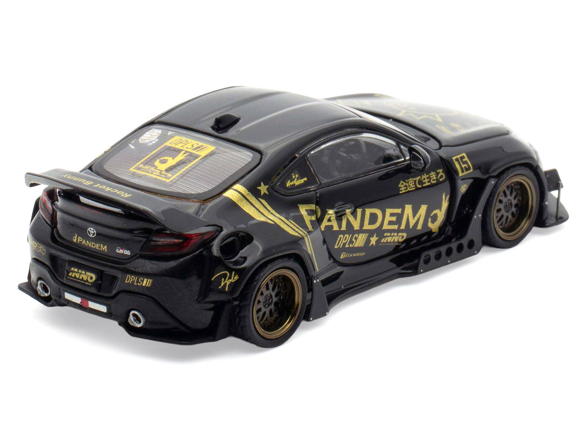 Toyota GR86 "Pandem" RHD (Right Hand Drive) Black with Gold Graphics "Hobby Expo China 2025 Event Exclusive" 1/64 Diecast Model Car by Inno Models LuxuryLifeWay Online Store