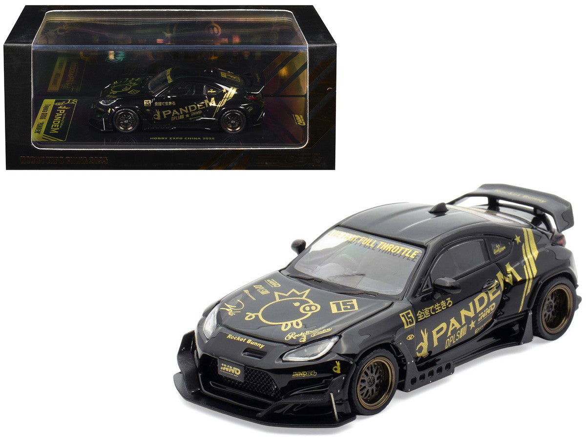 Toyota GR86 "Pandem" RHD (Right Hand Drive) Black with Gold Graphics "Hobby Expo China 2025 Event Exclusive" 1/64 Diecast Model Car by Inno Models LuxuryLifeWay Online Store