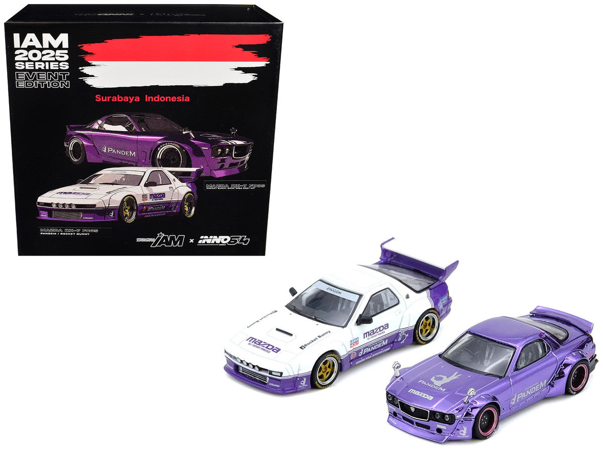 International Automotive Modified (IAM) "2025 Surayaba Indonesia" Box Set of 2 Pieces 1/64 Diecast Model Cars by Inno Models LuxuryLifeWay Online Store