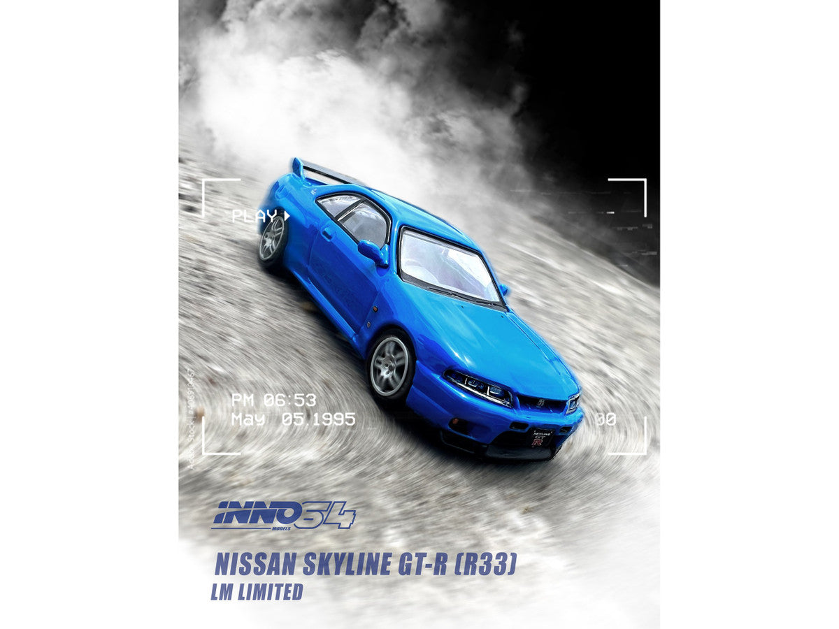 Nissan Skyline GT-R (R33) RHD (Right Hand Drive) Blue "LM Limited" 1/64 Diecast Model Car by Inno Models LuxuryLifeWay Online Store