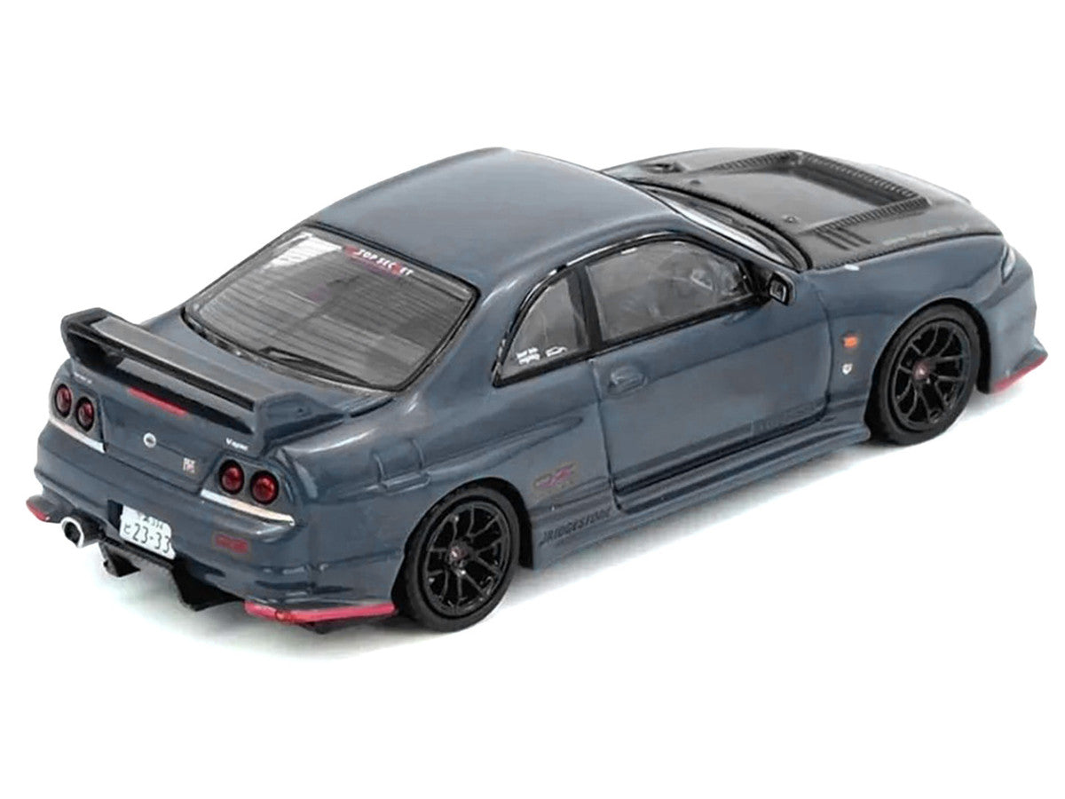 Nissan Top Secret Skyline GT-R (BCNR33) RHD (Right Hand Drive) Stealth Gray with Carbon Hood "Tokyo Auto Salon Hong Kong 2025 Event Edition" 1/64 Diecast Model Car by Inno Models LuxuryLifeWay Online Store