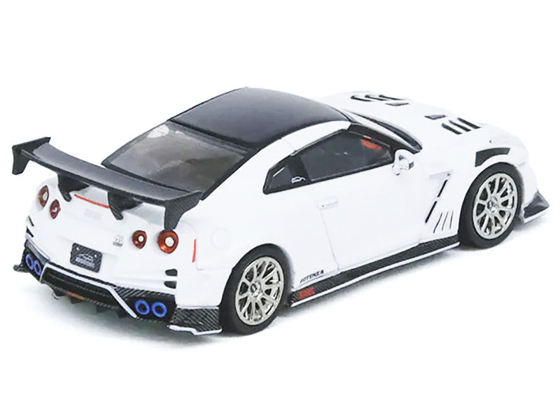 Nissan GT-R (R35) "Top Secret" RHD (Right Hand Drive) White with Black Top "Tokyo Auto Salon 2021" 1/64 Diecast Model Car by Inno Models LuxuryLifeWay Online Store