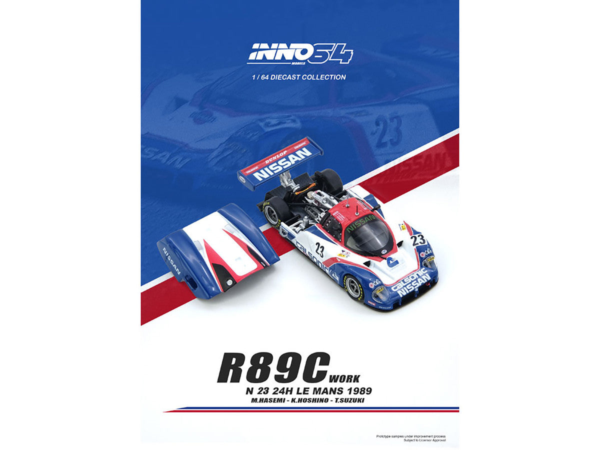 Nissan R89C #23 Masahiro Hasemi - Kazuyoshi Hoshino - Toshio Suzuki "24 Hours of Le Mans" (1989) 1/64 Diecast Model Car by Inno Models LuxuryLifeWay Online Store
