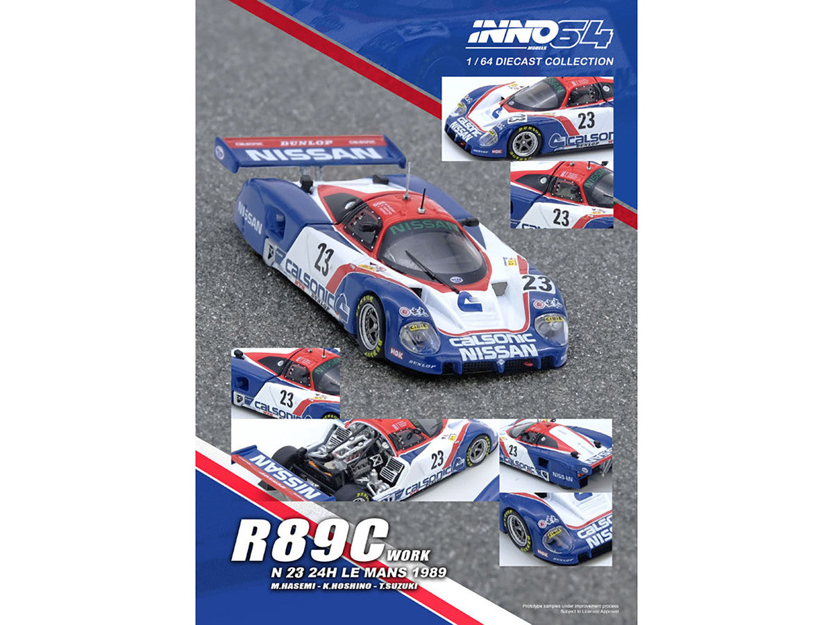 Nissan R89C #23 Masahiro Hasemi - Kazuyoshi Hoshino - Toshio Suzuki "24 Hours of Le Mans" (1989) 1/64 Diecast Model Car by Inno Models LuxuryLifeWay Online Store
