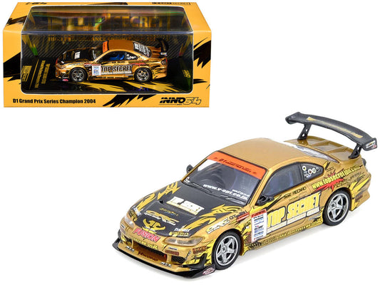 Nissan "Top Secret" Silvia (S15) RHD (Right Hand Drive) Ryuji Miki - Champion "D1 Grand Prix" (2004) 1/64 Diecast Model Car by Inno Models LuxuryLifeWay Online Store