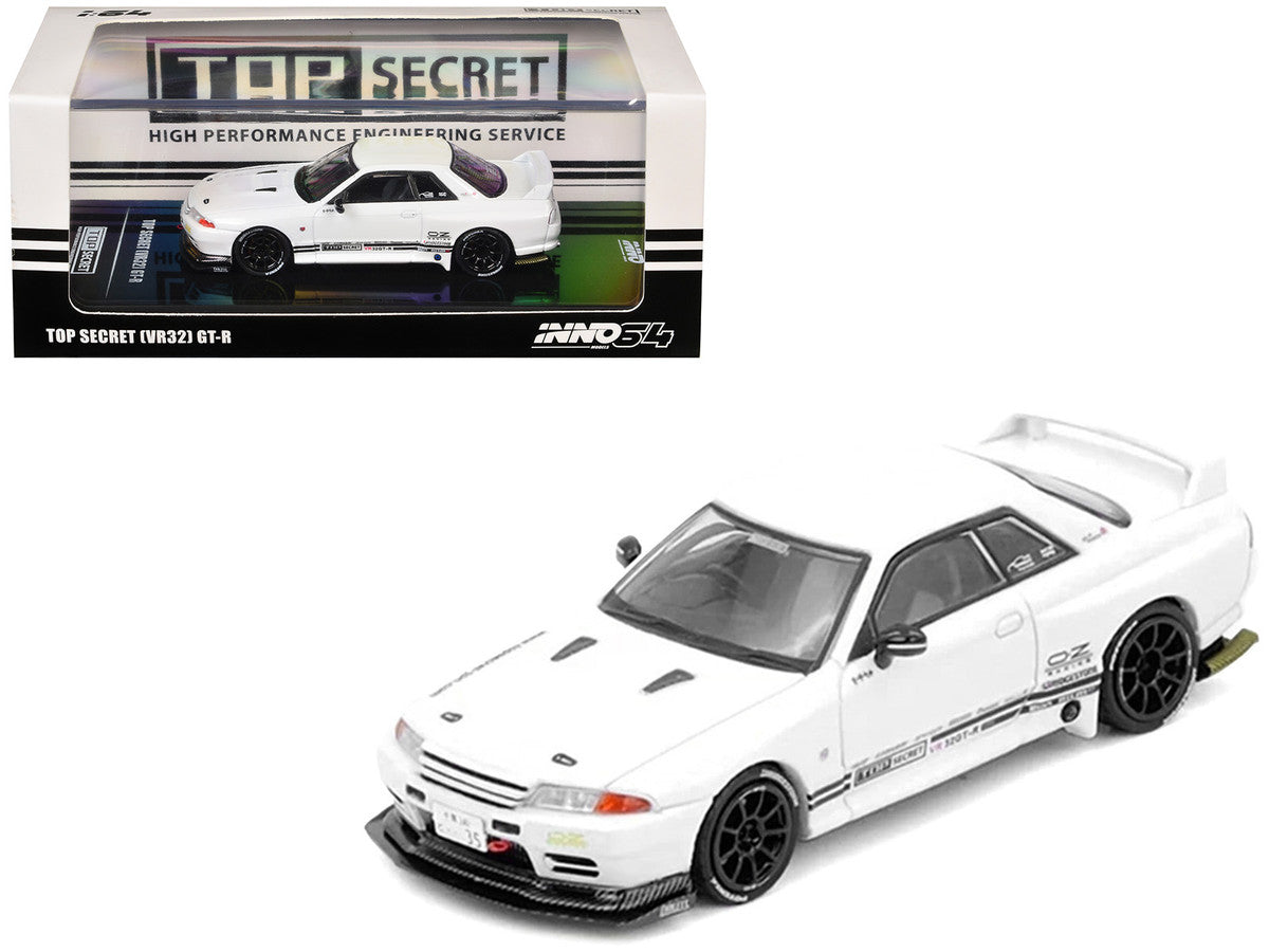 Nissan Skyline "Top Secret" (VR32) GT-R RHD (Right Hand Drive) White 1/64 Diecast Model Car by Inno Models LuxuryLifeWay Online Store