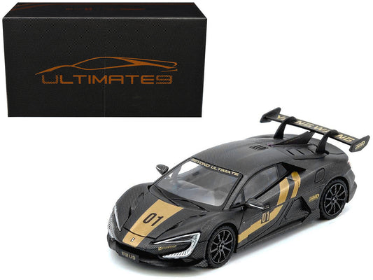 Yangwang U9 #01 Carbon Fiber with Gold Stripes "APA XPO 2025 Event Edition" 1/64 Diecast Model Car by Inno Models LuxuryLifeWay Online Store