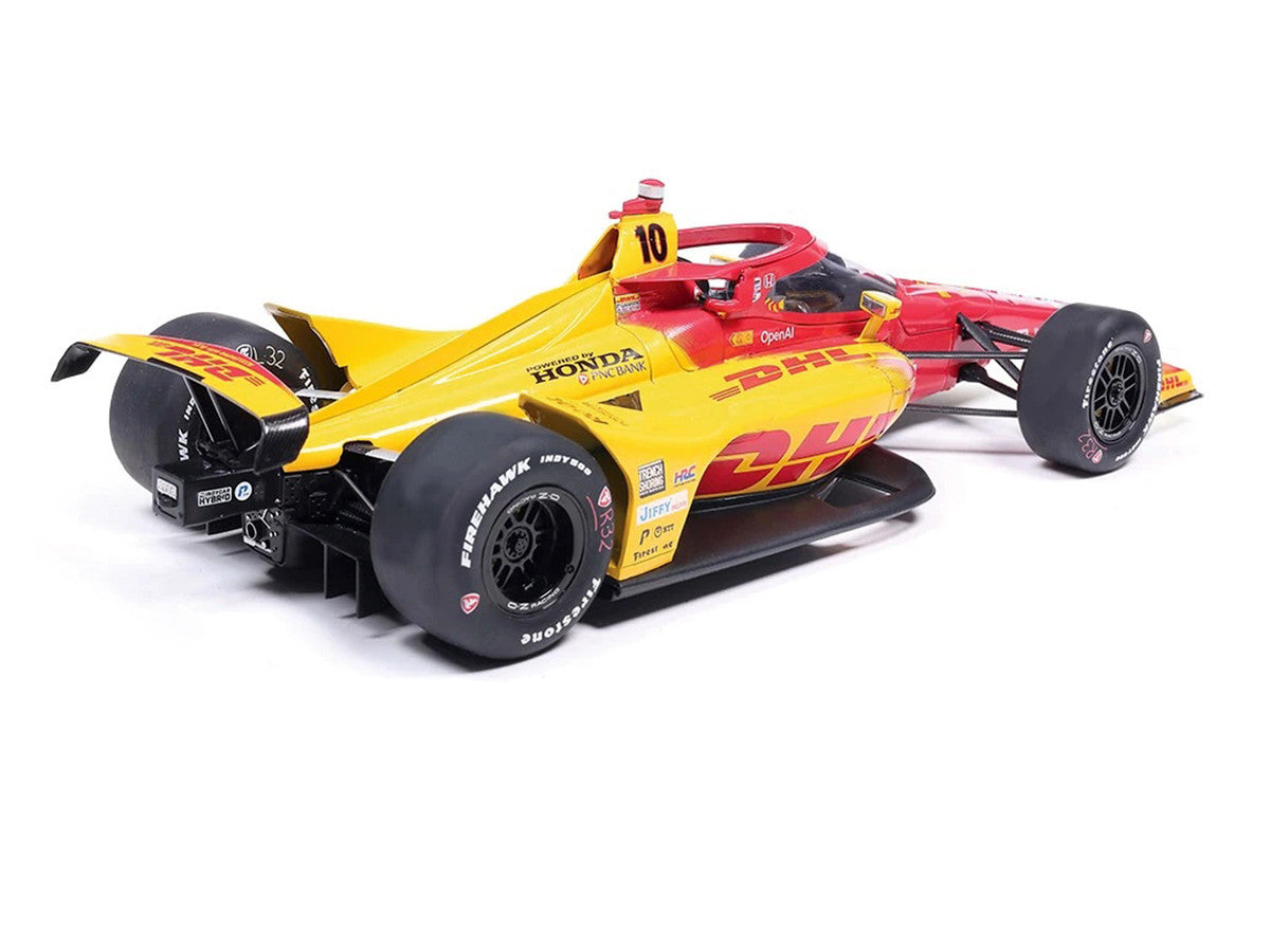 Dallara IndyCar #10 Alex Palou "DHL - Chip Ganassi Racing" Winner "Indianapolis 500" (2025) 1/18 Diecast Model Car by IXO Models LuxuryLifeWay Online Store