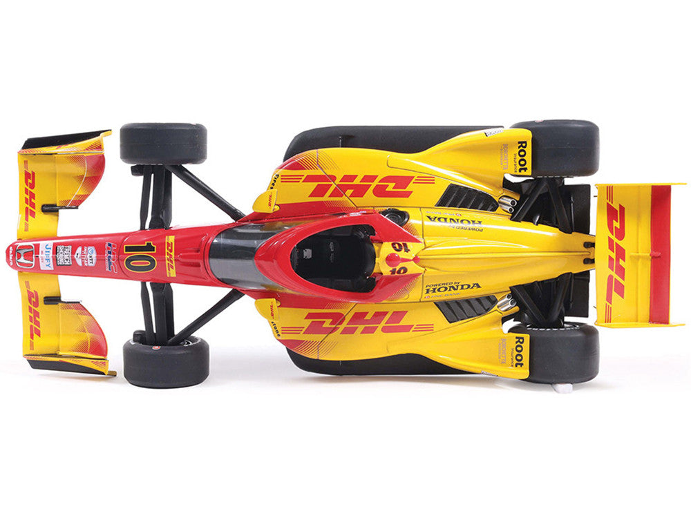 Dallara IndyCar #10 Alex Palou "DHL" Chip Ganassi Racing (Road Course Configuration) Champion "NTT IndyCar Series" (2025) 1/18 Diecast Model Car by IXO Models LuxuryLifeWay Online Store