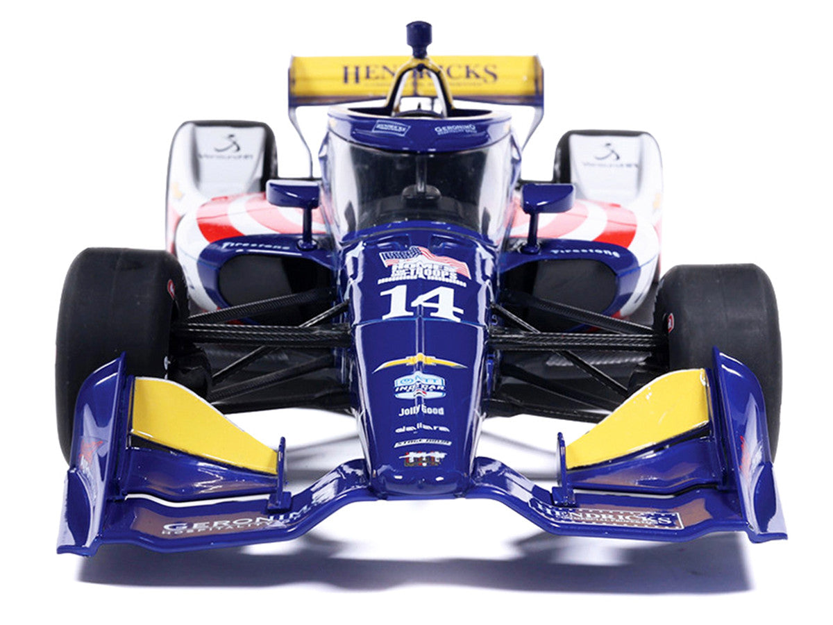 Dallara IndyCar #14 Santino Ferrucci "HFOT.Org" AJ Foyt Racing (Road Course Configuration) "NTT IndyCar Series" (2026) 1/18 Diecast Model Car by IXO Models LuxuryLifeWay Online Store