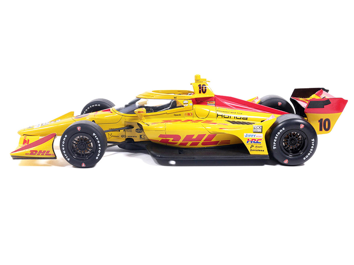 Dallara IndyCar #10 Alex Palou "DHL" Chip Ganassi Racing (Road Course Configuration) "NTT IndyCar Series" (2026) 1/18 Diecast Model Car by IXO Models LuxuryLifeWay Online Store