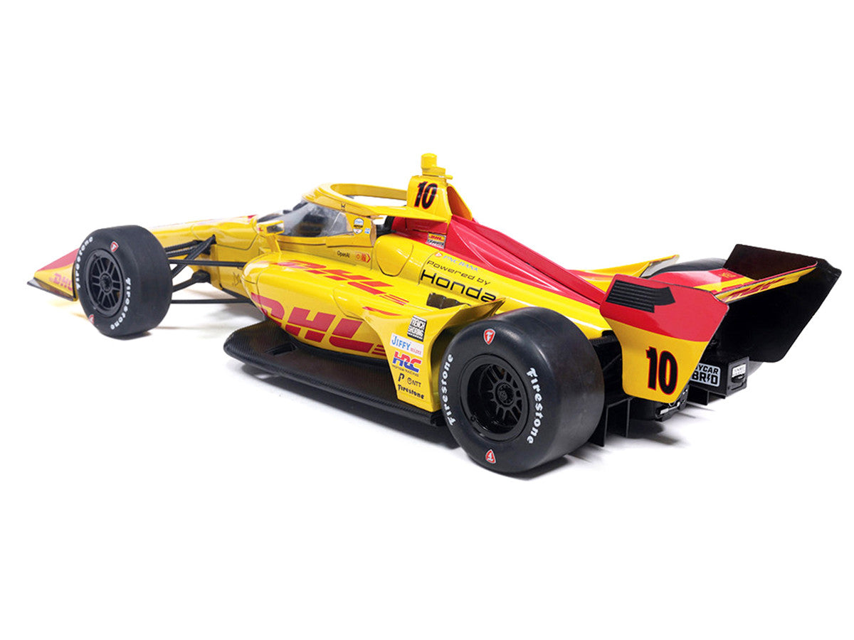 Dallara IndyCar #10 Alex Palou "DHL" Chip Ganassi Racing (Road Course Configuration) "NTT IndyCar Series" (2026) 1/18 Diecast Model Car by IXO Models LuxuryLifeWay Online Store