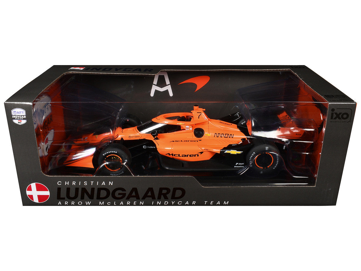 Dallara IndyCar #7 Christian Lundgaard "McLaren" Arrow McLaren (Road Course Configuration) "NTT IndyCar Series" (2026) 1/18 Diecast Model Car by IXO Models LuxuryLifeWay Online Store