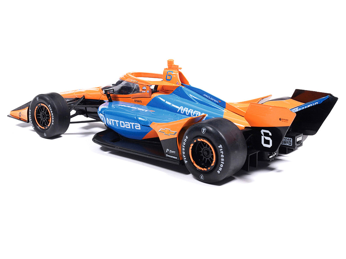 Dallara IndyCar #6 Nolan Siegel "NTT Data" Arrow McLaren (Road Course Configuration) "NTT IndyCar Series" (2026) 1/18 Diecast Model Car by IXO Models LuxuryLifeWay Online Store