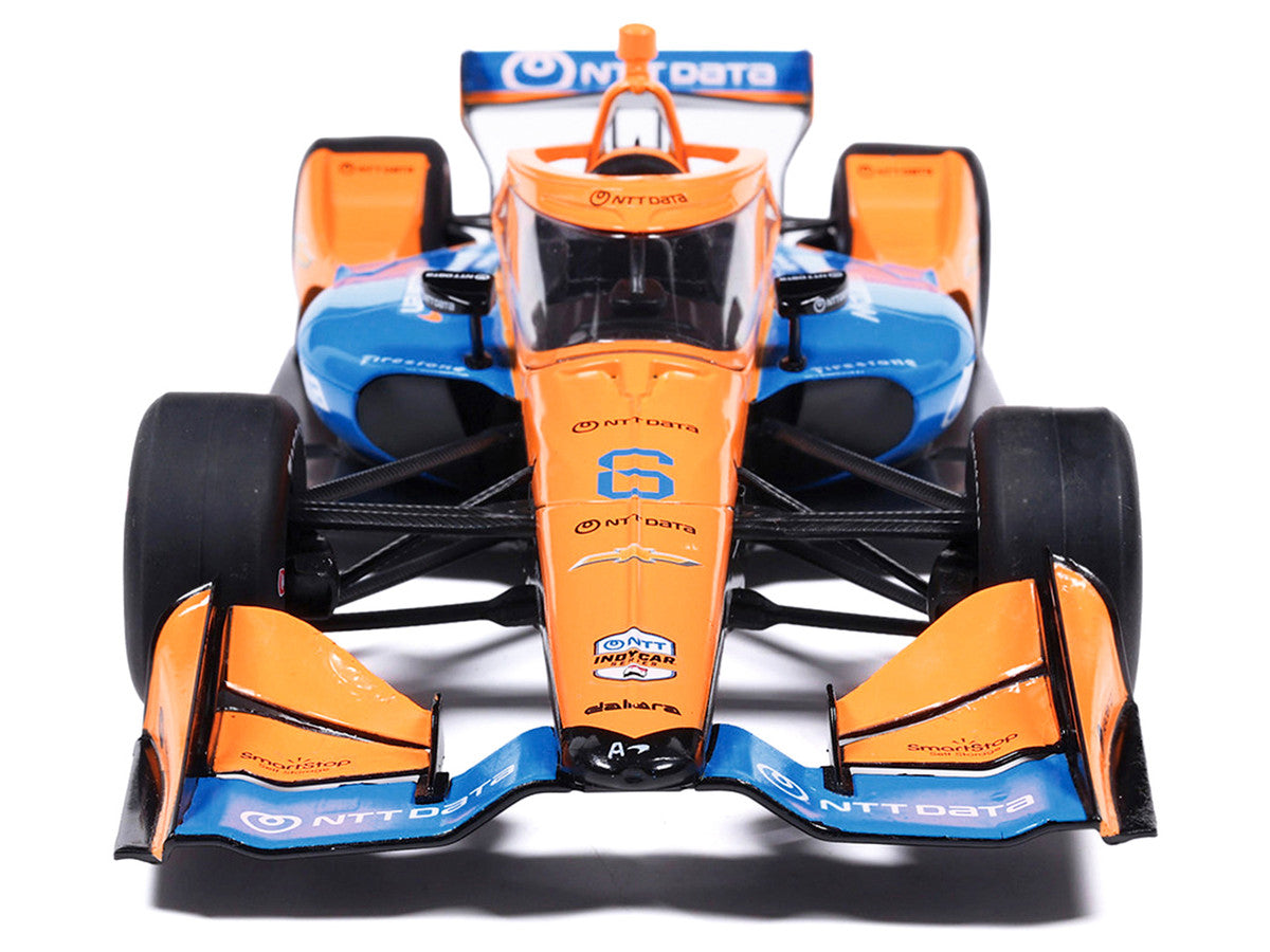 Dallara IndyCar #6 Nolan Siegel "NTT Data" Arrow McLaren (Road Course Configuration) "NTT IndyCar Series" (2026) 1/18 Diecast Model Car by IXO Models LuxuryLifeWay Online Store