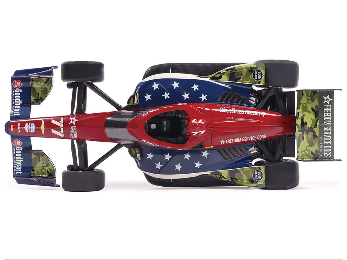 Dallara IndyCar #77 Sting Ray Robb "Goodheart Animal Health Center" Juncos Hollinger Racing (Road Course Configuration) "NTT IndyCar Series" (2026) 1/18 Diecast Model Car by IXO Models LuxuryLifeWay Online Store