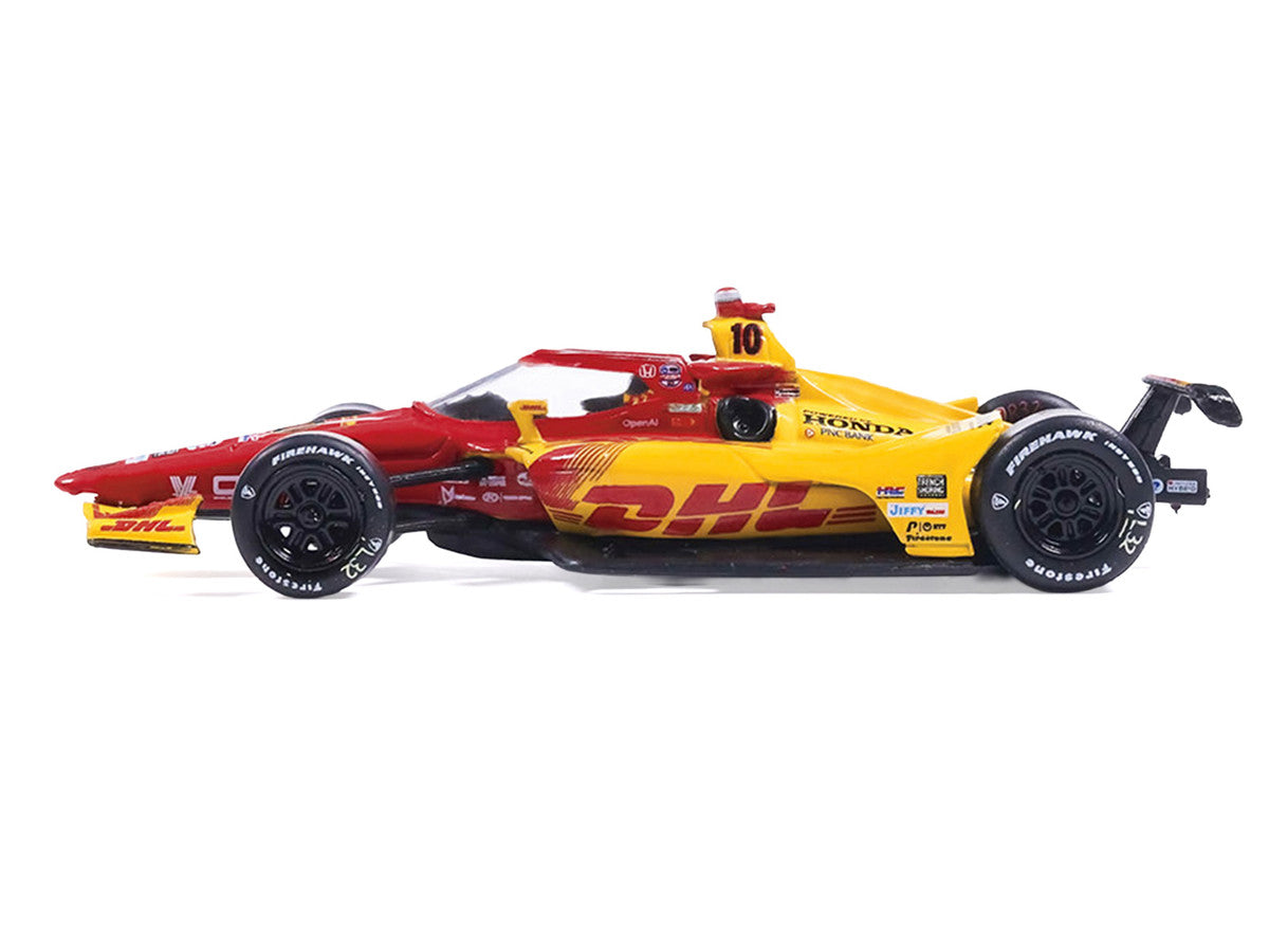 Dallara IndyCar #10 Alex Palou "DHL - Chip Ganassi Racing" Winner "Indianapolis 500" (2025) 1/64 Diecast Model by IXO Models LuxuryLifeWay Online Store