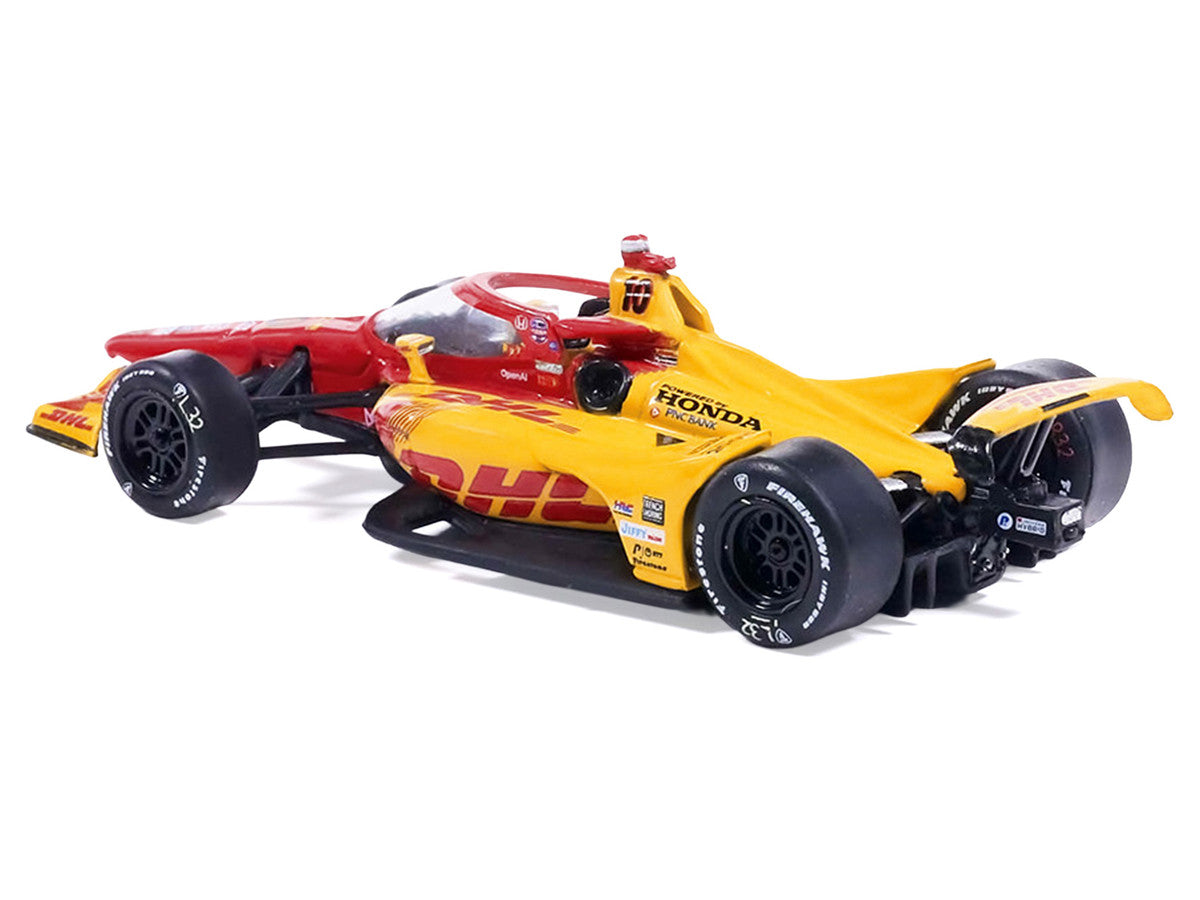 Dallara IndyCar #10 Alex Palou "DHL - Chip Ganassi Racing" Winner "Indianapolis 500" (2025) 1/64 Diecast Model by IXO Models LuxuryLifeWay Online Store