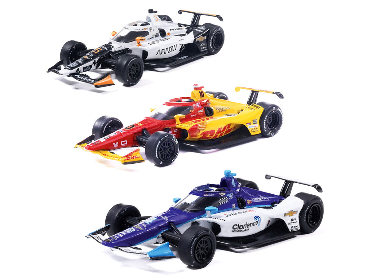 "109th Indianapolis 500" (2025) Podium Set of 3 IndyCars 1/64 Diecast Model Cars by IXO Models LuxuryLifeWay Online Store