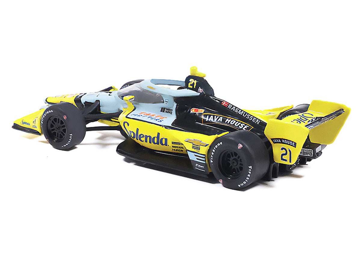 Dallara IndyCar #21 Christian Rasmussen "Splenda" Ed Carpenter Racing (Road Course Configuration) "NTT IndyCar Series" (2026) 1/64 Diecast Model by IXO Models LuxuryLifeWay Online Store