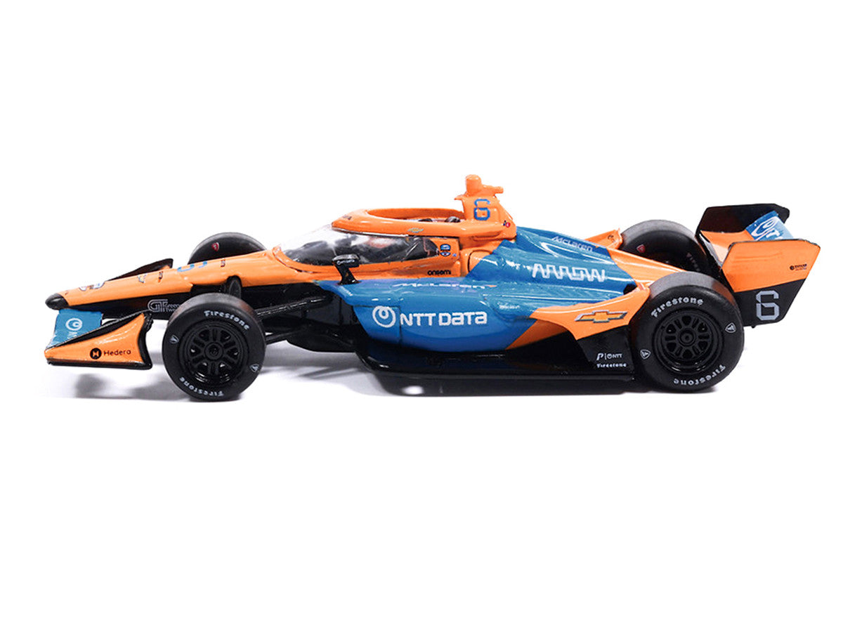 Dallara IndyCar #6 Nolan Siegel "NTT Data" Arrow McLaren IndyCar Team (Road Course Configuration) "NTT IndyCar Series" (2026) 1/64 Diecast Model by IXO Models LuxuryLifeWay Online Store